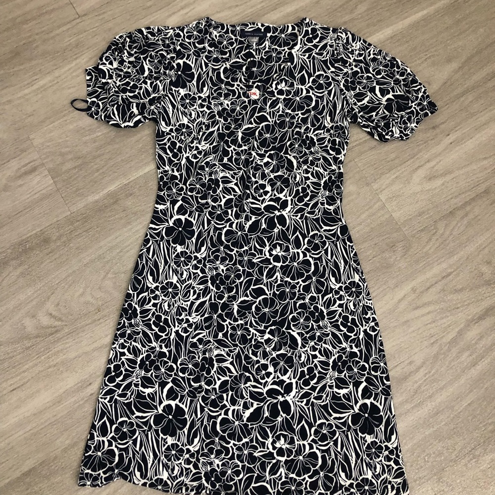 Tommy Hilfiger Navy and White Floral Mini Dress